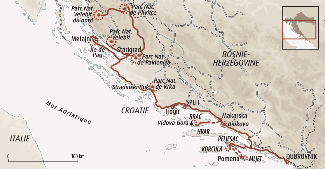 voyage velo croatie