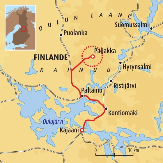voyage traineau finlande