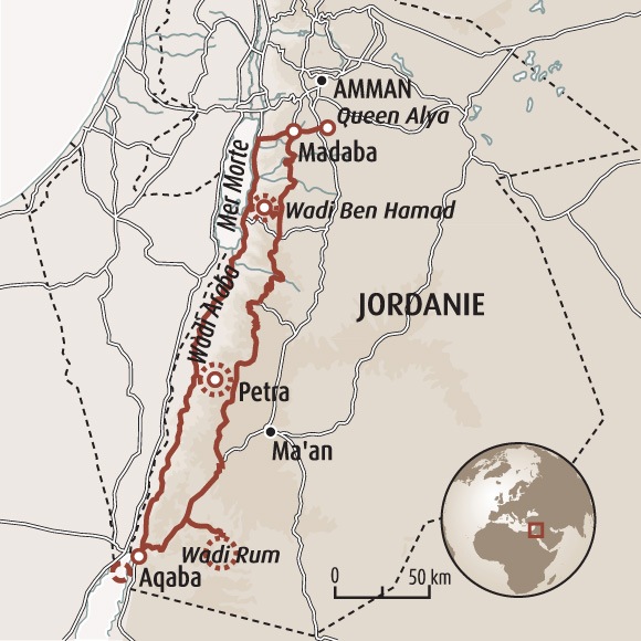 trek jordanie