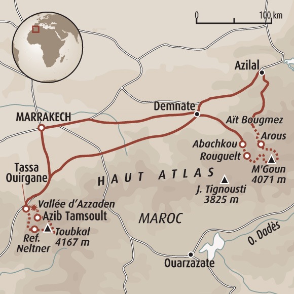 voyage trek maroc