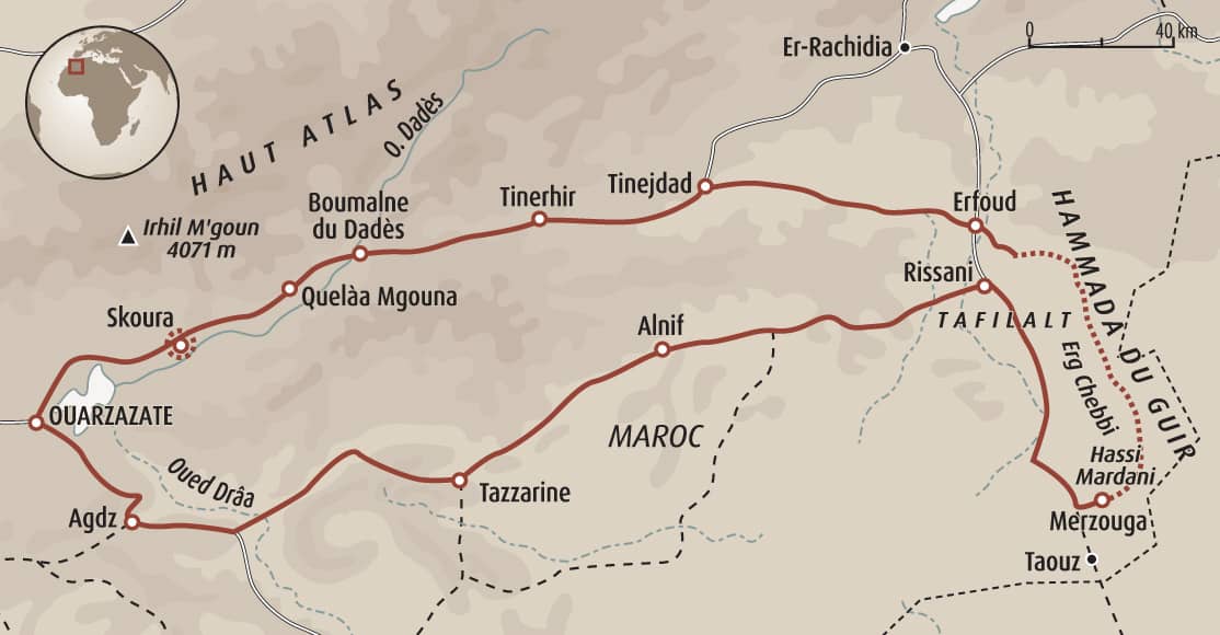 voyage trek maroc