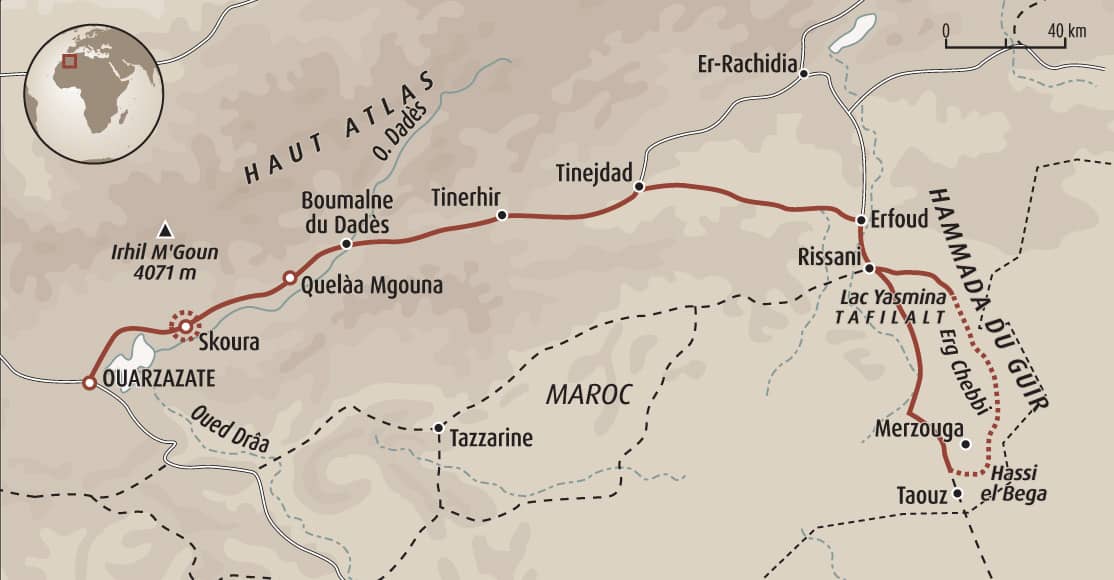 voyage trek maroc