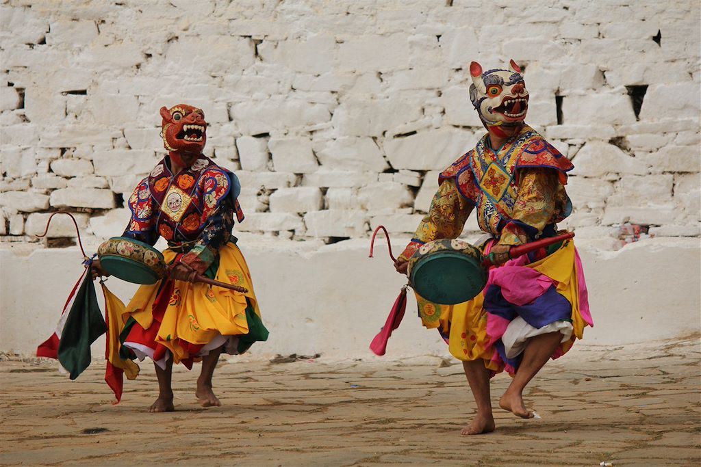 Image Monastère Du Nid Du Tigre - Festival Bhoutanais - Vallée De Phobjika