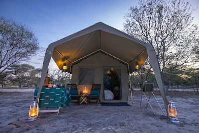 Safari bivouac au Botswana