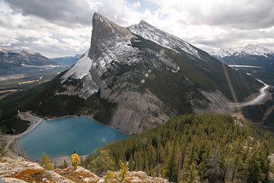 Vue sur le Mont Rundle - Canmore - Parc national de Banff - Alberta - Canada