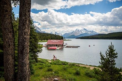 lac Maligne dans le Parc Jasper - Canada