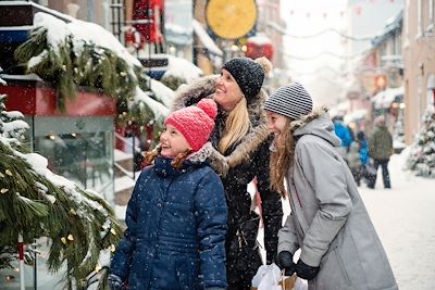 Ville de Québec en hiver en famille - Canada