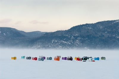 Village de pêche blanche - Québec - Canada