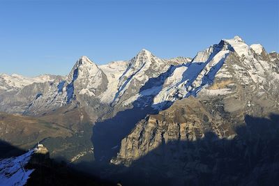 © Jost von Allmen / Schilthornbahn AG - L'Eiger, le Moench et la Jungfrau - Suisse L'Eiger, le Moench et la Jungfrau - Suisse