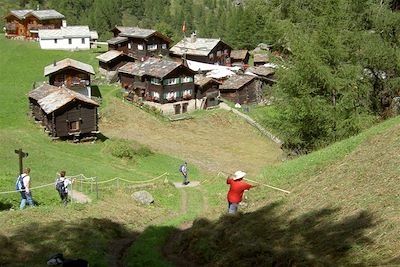 Village de la vallée de Zermatt - Suisse