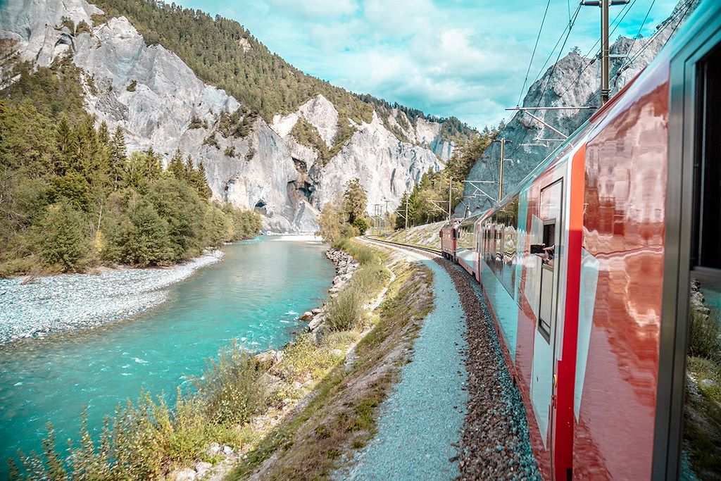 Image Glacier express - Train Centovalli - Rando Tessin - Train Bernina