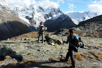 Randonnée au coeur de la chaîne de la Bernina - Suisse