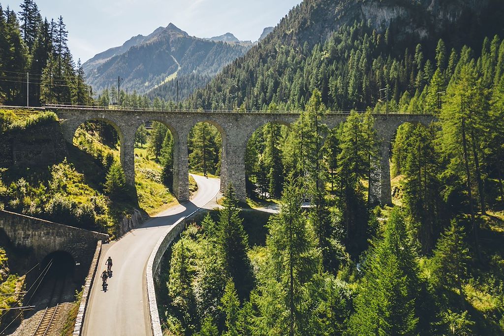 Image Alpes suisses en VTT - Glacier Express