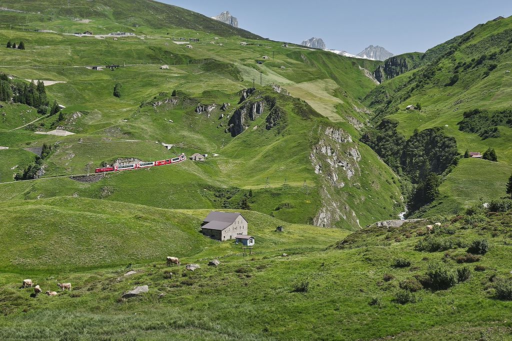 Image Alpes suisses en VTT - Glacier Express