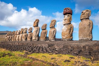 Statues Moais - île de Pâques - Chili