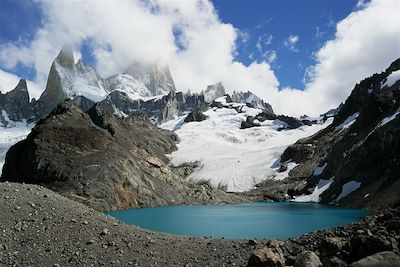 La Laguna de los Tres près du Fitz Roy dans le Parc national des glaciers - Argentine