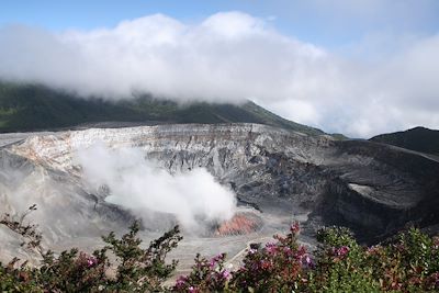 © Valérie Gall - Cratère principal du volcan Poas - Costa Rica Cratère principal du volcan Poas - Costa Rica