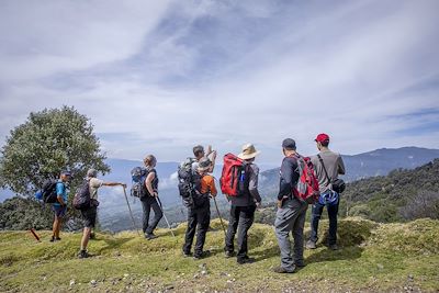 Groupe dans le Parque nacional volcano turrialba