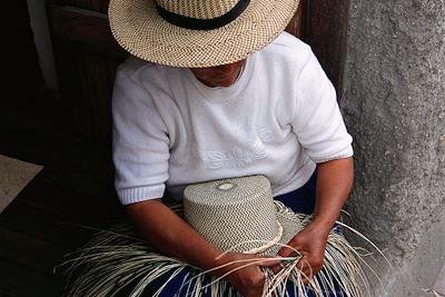 Fabrication d'un panama - Equateur