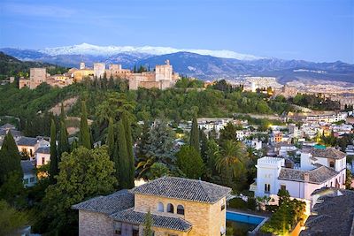 © Turismo de Granada - Vue sur l'Alcazaba - Grenade - Espagne Vue sur l'Alcazaba - Grenade - Espagne