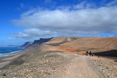 Randonnée dans les falaises Famara - Lanzarote - Îles Canaries - Espagne