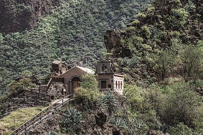 © rudiernst / Adobe Stock - Barranco de Guayadeque - Iles Canaries - Espagne Barranco de Guayadeque - Iles Canaries - Espagne