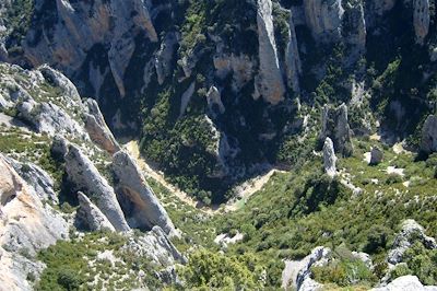 Le canyon de Guara depuis les crêtes - Espagne