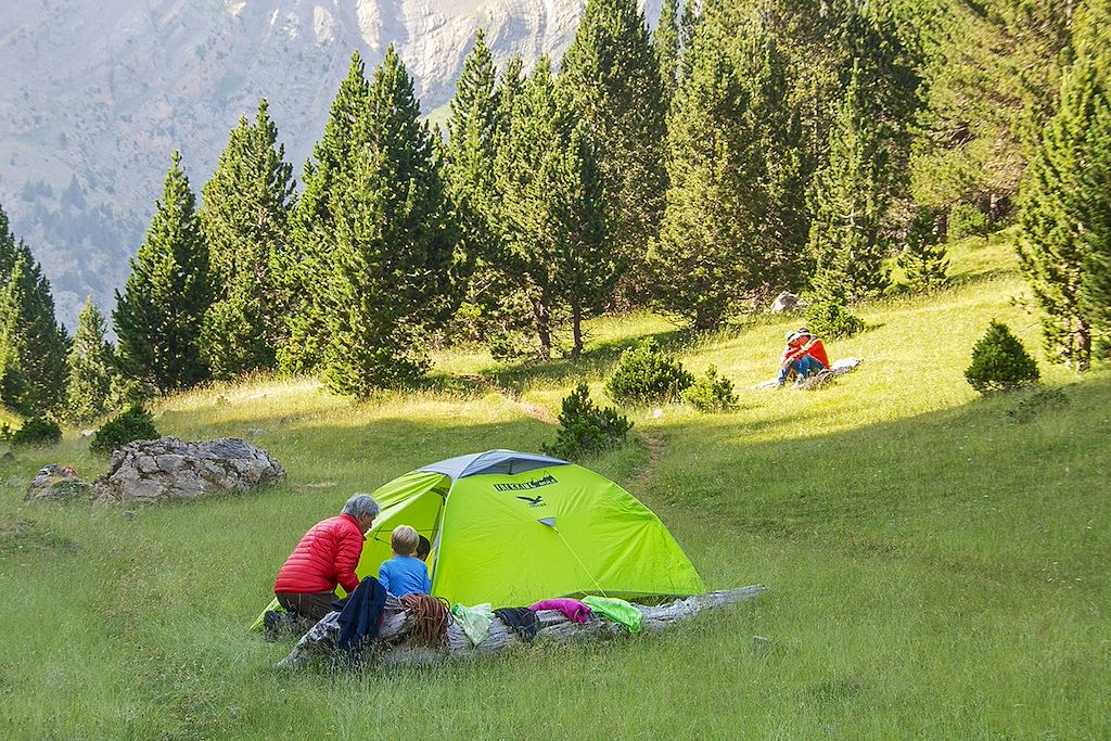 Image Bivouac en Aragon - Canyoning Barbaruens - Randonnée avec des ânes Pyrénées