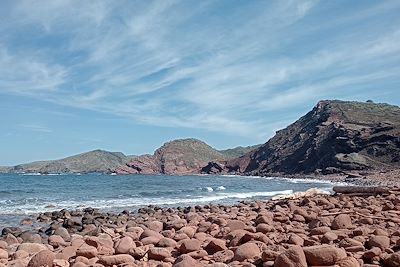 Plage sauvage sur l'ile de Minorque - Iles Baléares - Espagne