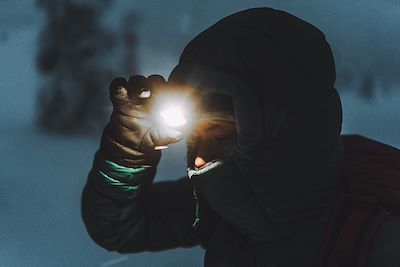 Randonnée à la lampe frontale