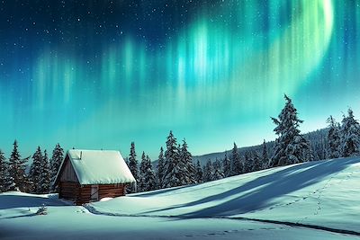 © Smitt / iStock - Aurore boréale - Finlande Aurore boréale - Finlande