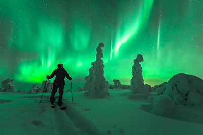 Aurore boréale - Laponie finlandaise - Finlande