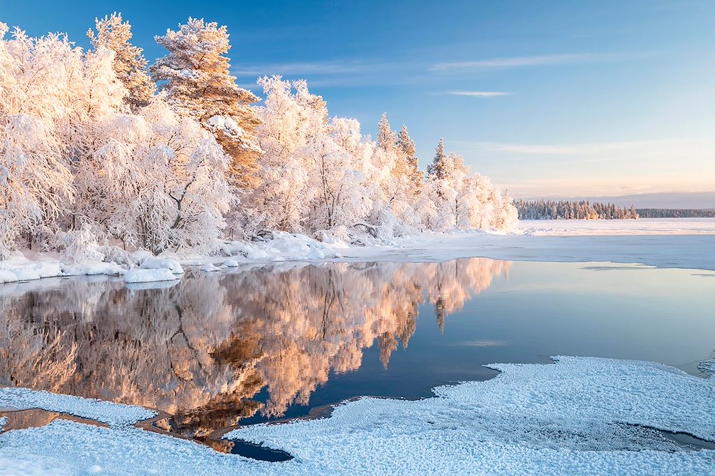 Image Voyage en Laponie - Lac Inari - Voyage Aurore Boréale