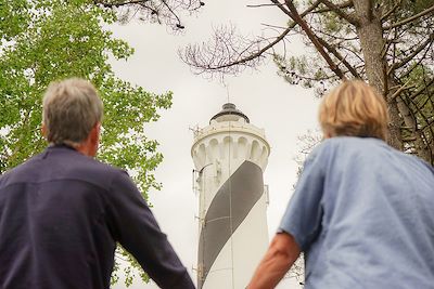 La Vélodyssée - Phare de Contis - France