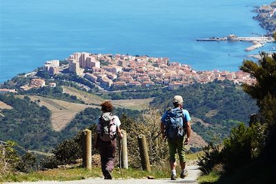 Descente vers Banyuls - France