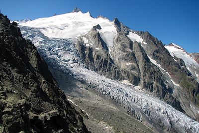 Vue de la Fenêtre d'Arpette - Glacier de Trient - France