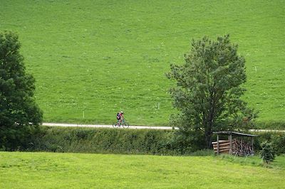 à VTT dans le Vercors