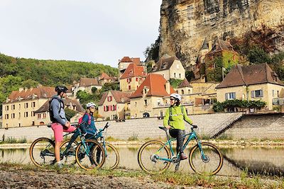 Cyclistes à Sarlat - France