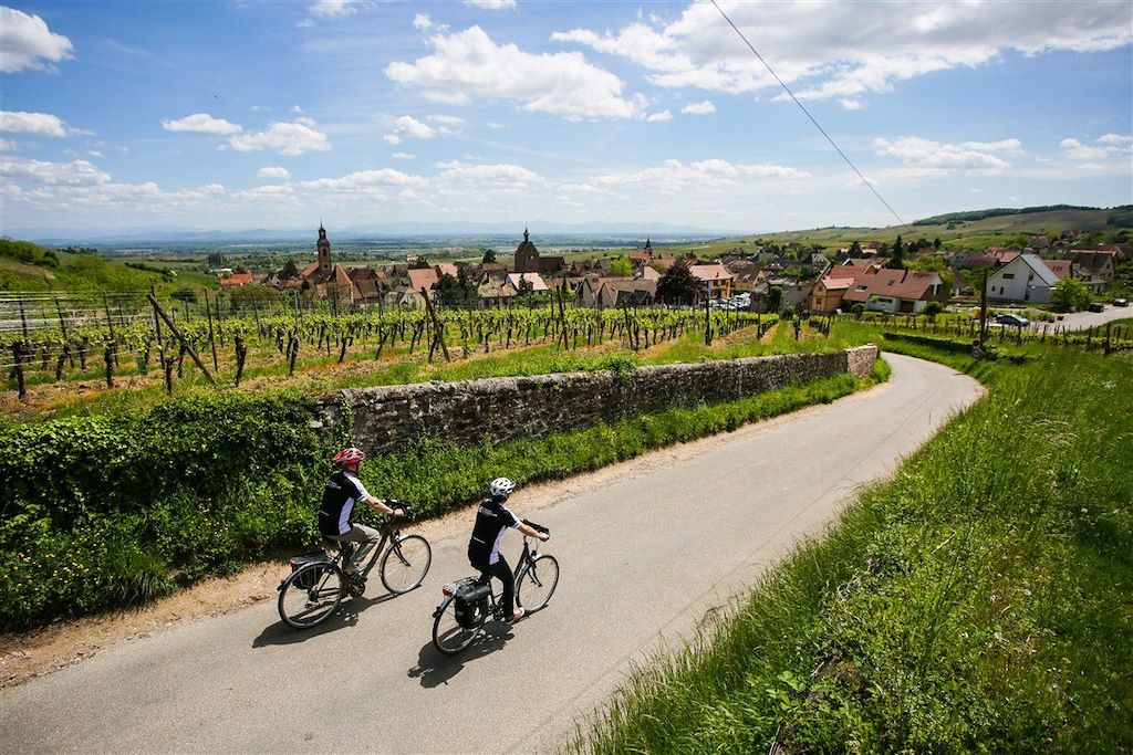 Colmar et la route des vignobles d'Alsace à vélo