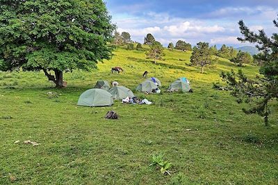 © Alain Barichello - Bivouac au petit matin - Ariège - France Bivouac au petit matin - Ariège - France