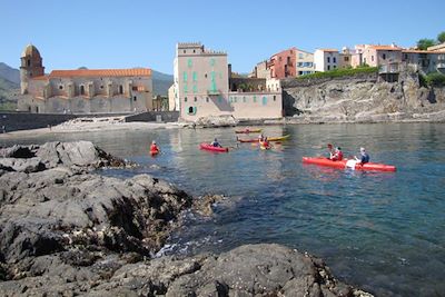 Kayak de mer sur la Côte Vermeille - Collioure - France