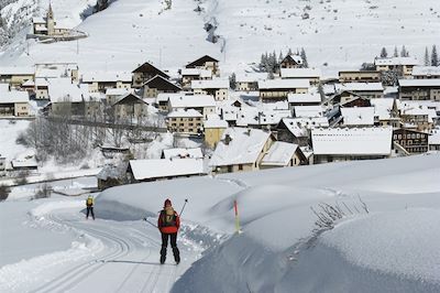 Ski de fond dans les cinq vallées du Queyras - France