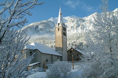 L'Eglise Saint-Claude à Val-des-Près dans la Vallée de la Clarée - France