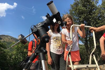 Observation des éruptions solaires - Massif du Caroux - Parc naturel du Haut-Languedoc - France