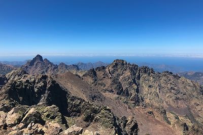 Vue sur Paglia Orba depuis Monte Cintu - GR20 Nord - Corse 