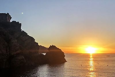 Coucher de soleil à Porto - Corse - France