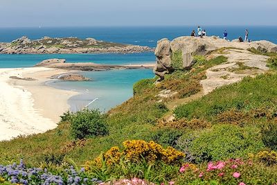 Plage aux alentours de Trégastel - Bretagne - France