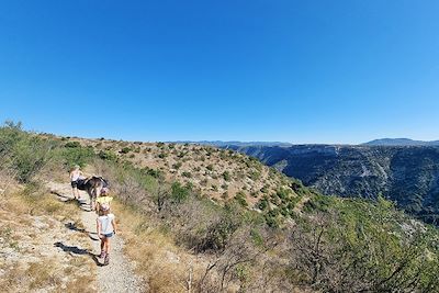 Randonnée avec un âne - Cirque de Navacelles - France