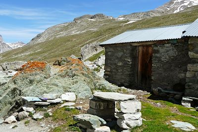 Le hameau de Maljasset dans la vallée de la Haute Ubaye - France