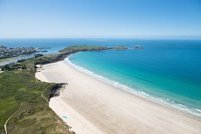 Plage des Blancs sablons au Conquet - Bretagne - France 